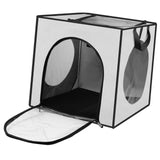 Maxbell Pet Cats Dogs Hair Drying Box Foldable Dryer Case Drying Room Lightweight Grey