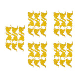 Maxbell 50pcs Self-adhesive Wall Stickers Murals for Party Decor Gold Dumbo