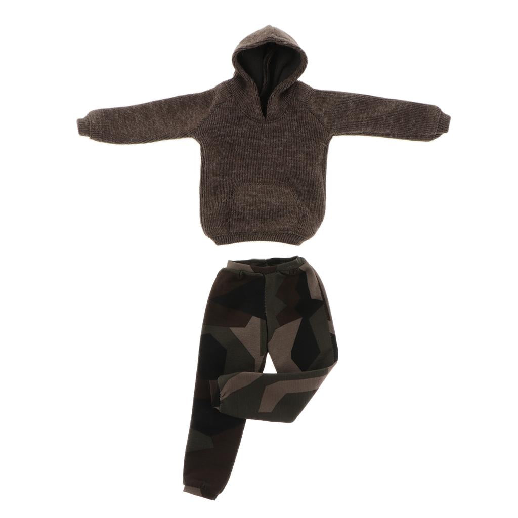 Max 6th Scale Sweatshirt Camouflage Trousers for Hot Toys 12inch Figure Doll