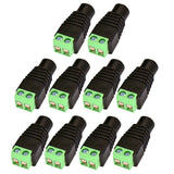 Max 10pcs 12V DC Female Power Plug Adapter Connector Power Cord Connector