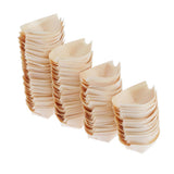 Max Wood Serving Boats Natural wood Take Out Trays plate bowl tableware 60x50mm