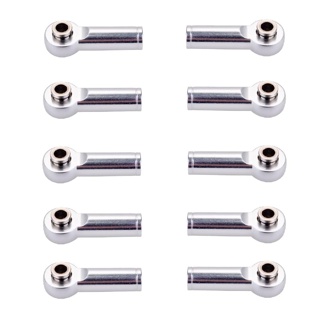 Maxbell M4 Metal Ball Head Linkages Pull Rod End Joint for 1/10 1/8 RC Car Silver