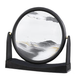Maxbell Moving Sand Picture Flowing Sand Painting for Decoration Office Black
