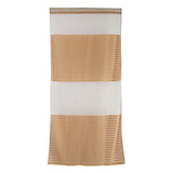 Max Sheer Curtains Rod Pocket Striped Sheer Curtain for Living Room  Dark coffee