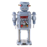 Max Vintage Wind Up Clockwork Mechanical Walking Large Eye Robot Model Tin Toy