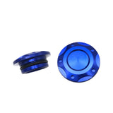 Maxbell 2x Engine Oil Filler Cap Transmission Tank Cover for Yamaha MT-03 MT-25 Blue