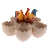 Max Chick and Eggshell Creative Cute succulent plant landscape resin flowerpot
