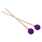 Max Maxb 1 Pair Soft Wool Head Maple Handle Drumsticks Drum Sticks Mallet