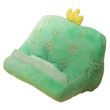 Maxbell Pillow Holder Tablet Stand with Elastic Pockets Desktop Holder for Cookbook Cactus