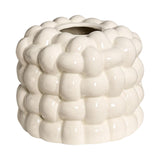 Maxbell Napkin Holder Organizer Ceramic Tissue Box Holder Chic for Living Room Decor white