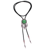 Maxbell Bolo Tie for Men Western Necktie Adjustable PU Leather Rope Necklace