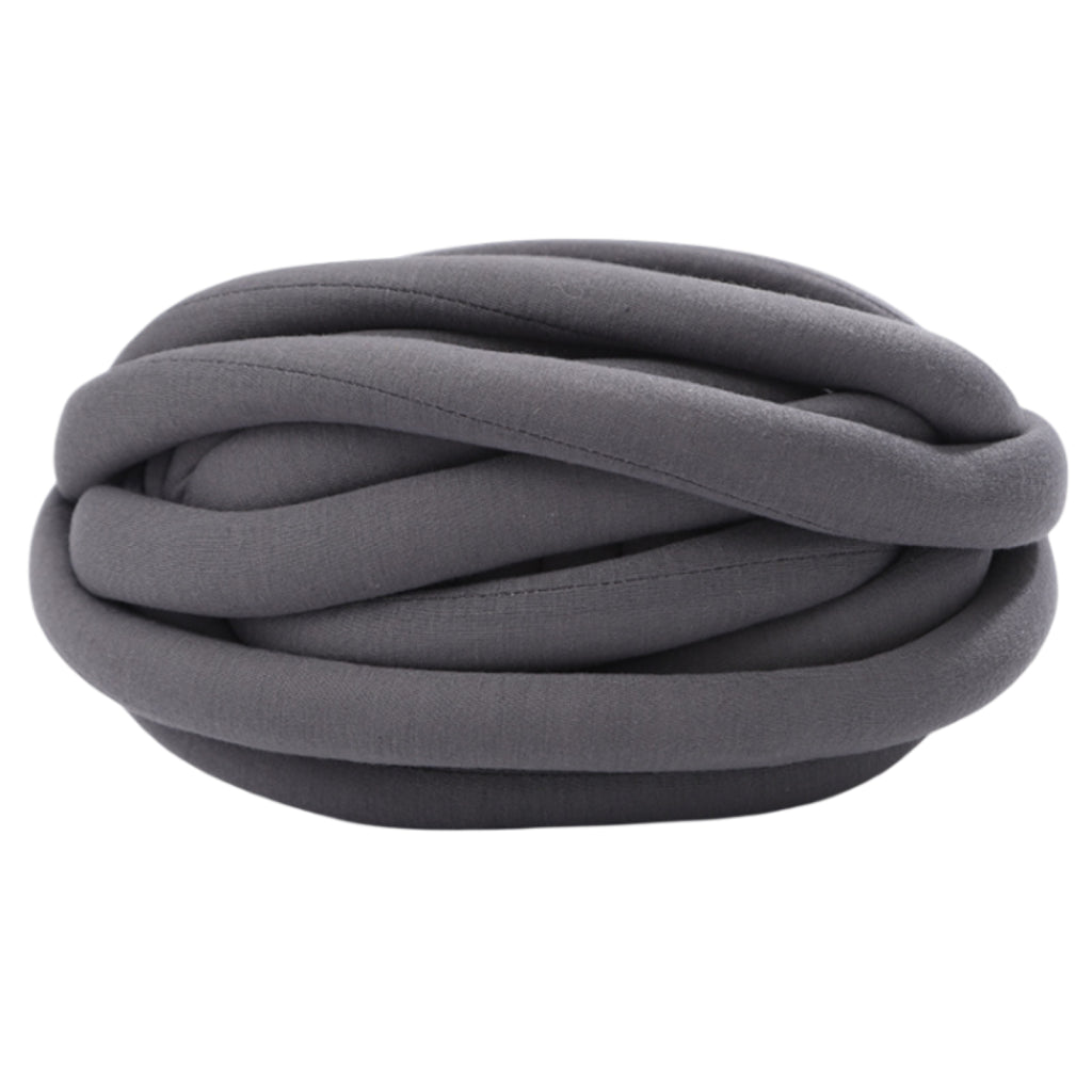 Maxbell Chunky Wool Yarn Filling Soft Knitting for Scarf Sweater Bed Fence Crochet dark gray