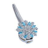 Max Magnetic Crystal Curtain Tiebacks Drapery Buckle Clip Holdback Water Blue