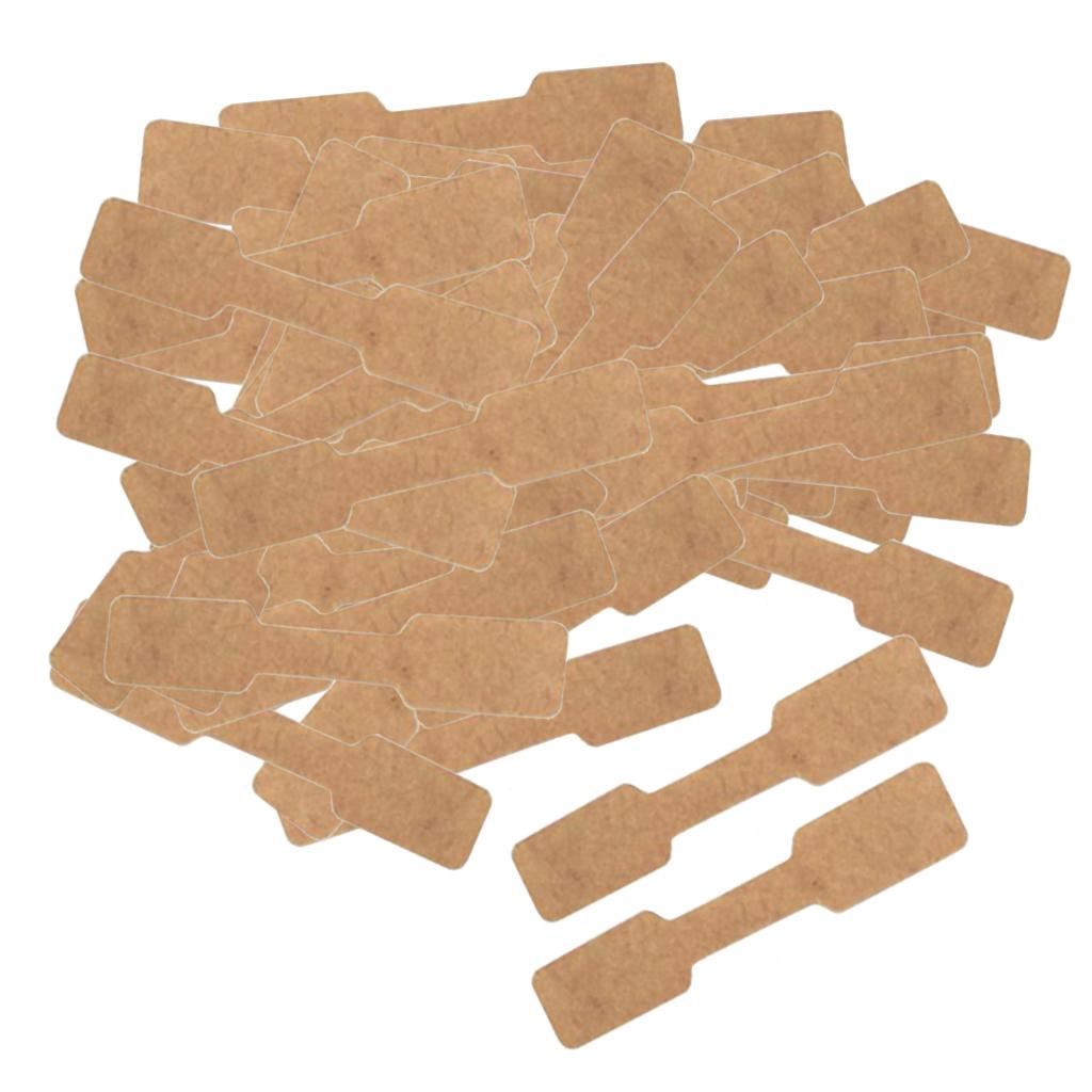 Maxbell Jewellery Labels Price Tags Self Adhesive Blank Price Tag square kraft paper