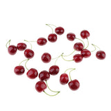 Max Colorful Simulation Fruit Cherry 20 Capsules  Large Double Black