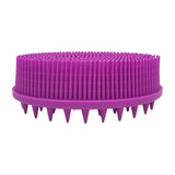 Maxbell Silicone Bath Shower Brush Exfoliating Body Brush for Home Men Women Purple