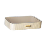 Maxbell Luxury Desktop Cosmetics Storage Holder Display for Bedroom Home Countertop Beige