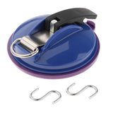 Maxbell Car Suction Cup Anchor with Securing S Hook Sucker Cup for Car Awning Boat Dark Blue