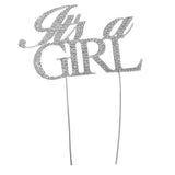 Max Sparkling Rhinestone Cake Topper Baby Shower Party Cake Decor It is a Girl