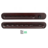 Maxbell Billiard Cue Rack Storage Wall Mounted Holds 6 Cues Players Game Room red