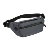 Maxbell Shoulder Bag Waist Bag Pack with Zipper Pocket for Running Hiking Travel Gray