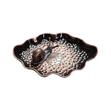 Maxbell Small Holder Ornament Sticks Plate Desktop Tea House Hotel Irregular Brown