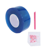 Maxbell Double Sided Tape Reusable Bubble Balloons Blowing Tape for Pinch Toy Making Blue 500cmx3cm