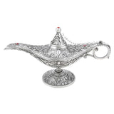 Maxbell Aladdin Genie Light Lamp Jewelry Holder Home Decoration Gift Silver