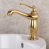 Maxbell European Style Retro Bathroom Basin Water Faucet Antique Mixer Tap Gold