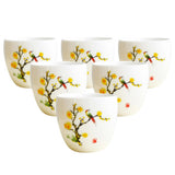 Max 6 Pcs/Set Ceramic Coffee Mugs Tea Cup Gifts for Friends Family