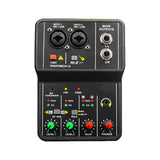 Maxbell USB Audio Interface 16Bit/49 KHz Audio Mixer Console Interface for Recording