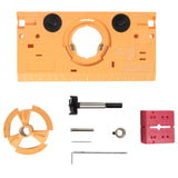 Maxbell 35mm Hinge Hole Drilling Guide Fixture DIY Tools for Kitchen Cabinet orange