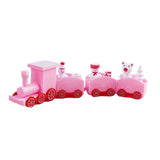 Maxbell Christmas Train Train Decor Crafts for Indoor Decoration Birthday Gift Pink
