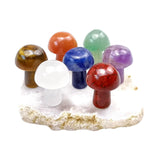 Maxbell 7x Mushroom Crystal Gemstone Crystal Gift for Lucky Meditation Spiritual