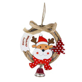 Maxbell 1 Pack Christmas Tree Bell Pendant Christmas Closet Wooden Decor Elk