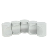 Max 5pack Cylindroid Drawer Pull Handle Door Cabinet Knobs White-23x18mm - Aladdin Shoppers