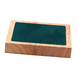 Maxbell Wooden Velvet Jewelry Tray Holder Storage Square for Bracelet Chains Earring Green