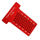Max Woodworking Scriber T-type Ruler Hole Carpenter Marking Tool T60 Red