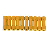 Max 10x M3 20mm Knurled Aluminum Standoff Spacer Pillar for RC Multirotor Gold