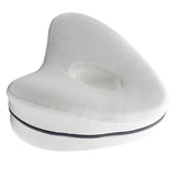 Max Heart Shape Memory Foam Leg Pillow Side Sleep Knee Pillow White
