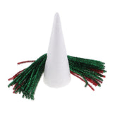 Max 20cm DIY Christmas Tree Styrofoam Foam and 40 Pieces Red Green Tinsel Stems