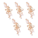 Maxbell 5 Pieces Elegant Wedding Headdress Hairband for Anniversaries Decor