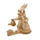 Maxbell Alloy Rabbit Brooch Breastpin Jewelry Bunny Lapel Pin for Coat Backpacks Hat StyleC