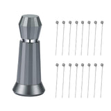 Maxbell Coffee Stirrer Hand Distribution Coffee Stirring Tool Birthday Gifts Gray 2 Set Needles