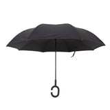 Maxbell Double Layer Inverted Reversible Umbrellas Umbrella Parasol Upside Down Black