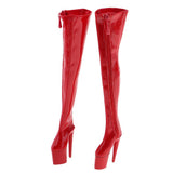 Max 1/6 Women Over The Knee High Heel Boots Shoes for 12'' Action Figures Red