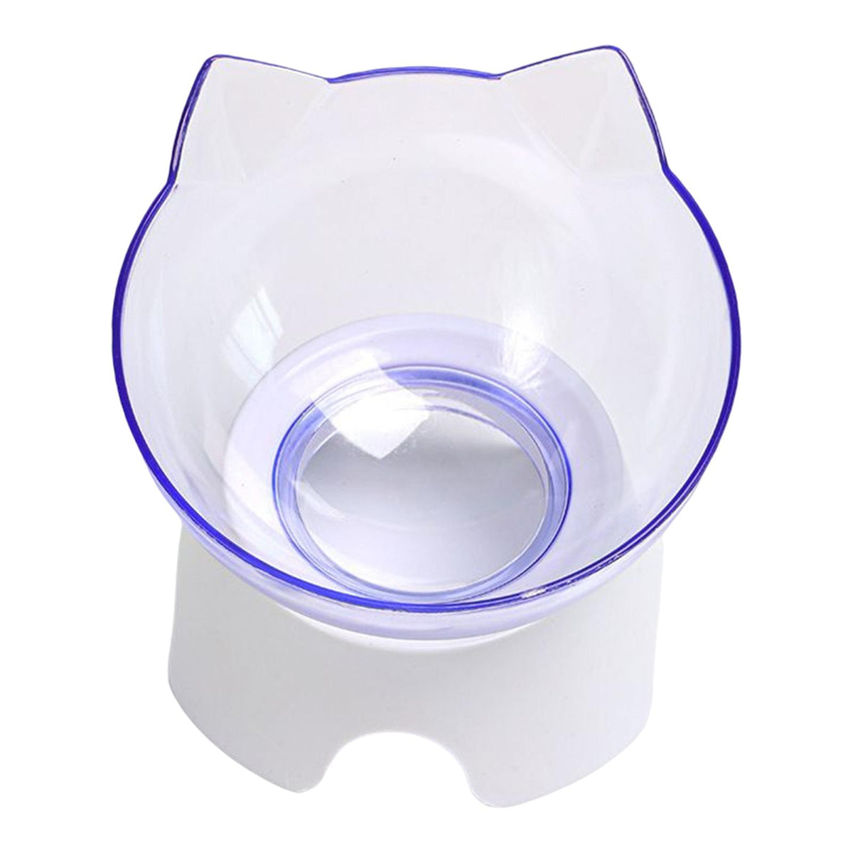 Maxbell Elevated Cat Food Bowls with Stand Dispenser Feeder Raised Dish Bowl Clear