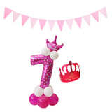 Max Maxb Happy Birthday Latex Balloons Number Column Stand Balloon Party Decor 8