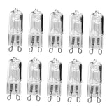 Maxbell 10Pcs 33W Halogen Lamps G9 Light Bulbs for Desk Lamp Floor Lamp Wall Sconces