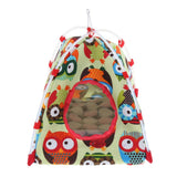 Maxbell Bird Nest House Bed Parrot Habitat Cave Hanging Tent for Small Animals L